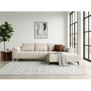 werk2 Eckcouch Polyester 2-Sitzer Beige