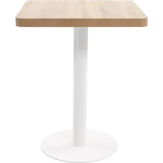 vidaXL Bistrotisch Hellbraun 60x60 cm MDF