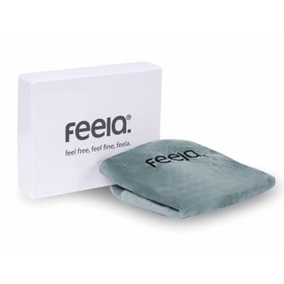 feela.® Sitzkissen-Bezug für Orthopädisches Sitzkissen (Silber, Velboa)