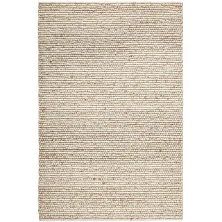 Linea Natura Handwebteppich , Creme , Textil , Uni , rechteckig , 130x200 cm , Textiles Vertrauen - Oeko-Tex® , für Fußbodenheizung geeignet, in verschiedenen Größen erhältlich , Teppiche und Böden, Teppiche, Schafwollteppiche
