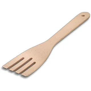 3x HOFMEISTER® Pfannenwender, 30 cm, antibakteriell, hitzebeständig & plastikfrei, keine Kratzer in beschichteten Pfannen, kein Plastik im Essen, 100% Naturprodukt, Buchen-Holz, Gabel