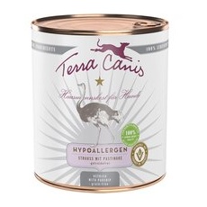 6x 800 g Struț cu păstârnac Terra Canis Hypoallergen Hrană umedă câini