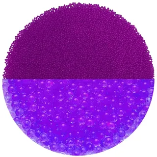 trendfinding 100 g wasserspeicherndes Deko Granulat Lila, Korngröße 1.5-2 mm, Dekoration für Blumen und Pflanzen, 10 Liter sehr ergiebig, vielseitig einsetzbar