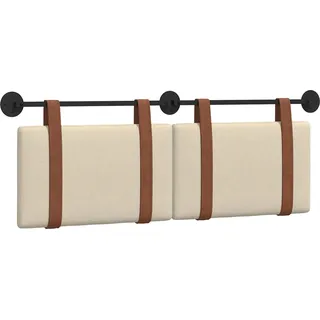 Hängevorderseite Wandmontiert Creme 130 x 55 x 5 cm Antikes PU - Creme