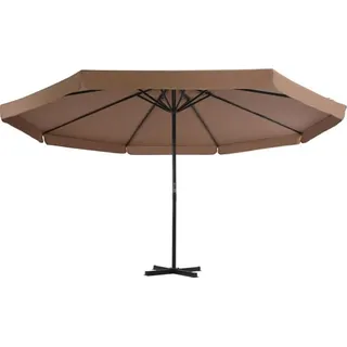 vidaXL Sonnenschirm Ø 500 cm Taupe