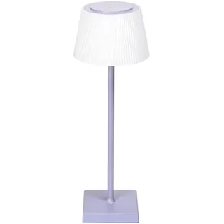 Aigostar LED Akku Tischlampe Kabellos, Tischleuchte Touch Dimmbare, 3 Farbtemperatur, Nachttischlampe IP54 Wasserdicht für Innen und Außen, Schlafzimmer, Wohnzimmer, Restaurant, Garten - Lila