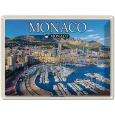 Blechschild 30x40 cm - Monaco Monaco Port Hercule De Monaco