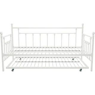 DHP Manila Metall-Tagesbett/Ausziehbett Weiß Einzel