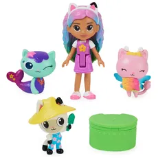 Bild Gabby's Dollhouse Regenbogen Figuren Set, Gabby mit 3 Katzenfiguren