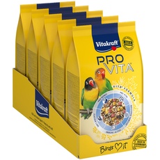 Vitakraft Pro Vita, Futter für Agaporniden, mit Vitaminen und Mineralstoffen, ernährungsphysiologisch abgestimmt (5x 750g)