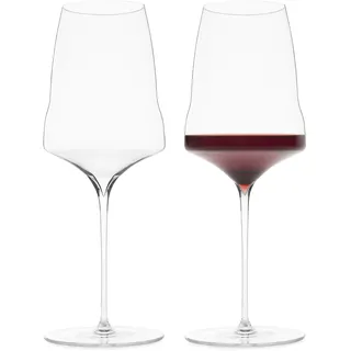 Josephinenhütte® JOSEPHINE N°3 Rotweingläser [DAS GLAS FÜR GENIESSER] - handgefertigt & mundgeblasen - 2er Set für Rotwein - funktionales Design für intensives Aroma