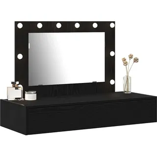 vidaXL Schminktisch mit Spiegel Schwarz 100 x 40 x 70 cm Holzwerkstoff - Schwarz