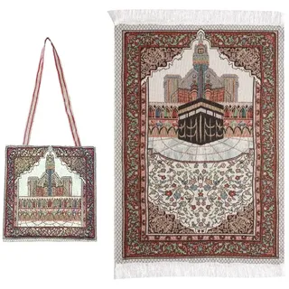 Anlising Gebetsmatte Islamisch, Islamische Matte Gebetsmatte mit Taschen, Muslimische Gebet Teppich Matte, für Ramadan Islamisches Muslimisches Gebet, Geschenk für Familie, Liebhaber und Freunde
