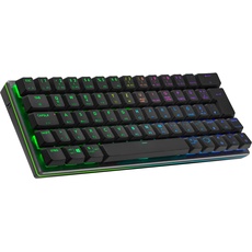 Cooler Master SK622 Gaming-Tastatur, 60%-Konfiguration, mechanische Schalter mit niedrigem Profil, RGB-Beleuchtung, Bluetooth-& Kabelverbindung, Apple/PC/Smartphone-kompatibel - DE Layout