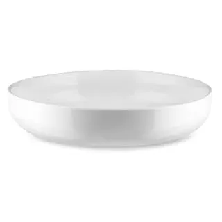 Alessi Itsumo NF07/2 - Design-Suppenplatte für den Täglichen Gebrauch, Minimalistische Ästhetik, aus Weißem Porzellan, Durchmesser 20 cm