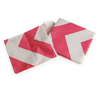 Prince Lionheart CatchAll | Quadratische Bodenmatte | Reinigt mit einem Schwamm | Mehrzweck | Mit Aufbewahrungsbeutel | 107cm x 107cm - Orange & Weißes Chevron-Muster, 2261, Orange/Weiß