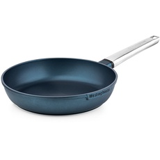 Bild PERFORMANCE SERIES Bratpfanne, Beschichtete Pfanne 28 cm Induktion, Für alle Herdarten, Non Stick Frying Pan mit Cool-Touch Edelstahl-Griff, Ofenfest & Spülmaschinenfest, Blau