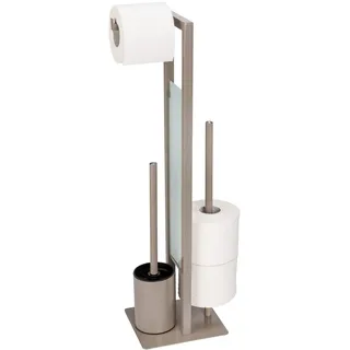 Wenko WC-Garnitur Rivalta Taupe 1 St.