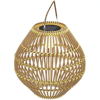 Outsunny Solarleuchte, für Terrasse, Balkon, Stahl, Gelb , Kunststoff , LED integrated , 31x32x31 cm , Lampen & Leuchten, Außenbeleuchtung, Außenleuchten