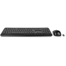 Nedis KBMCW100BKDE Maus und Tastatur-Set | Wireless | Maus- und Tastaturverbindung: USB | 800/1200 / 1600 DPI | Einstellbar DPI | QWERTZ | DE-Layout