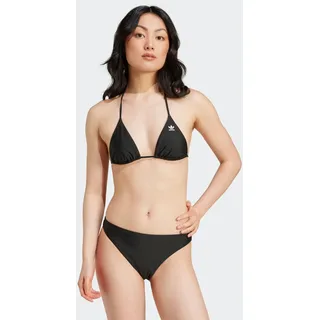 Bustier-Bikini-Top ADIDAS PERFORMANCE "ADICOLOR BIKINIOBERTEIL", Damen, Gr. 42, N-Gr, schwarz, Obermaterial: 78% Polyamid, 22% Elasthan, Bikini-Oberteile Bustier-Bikini-Top