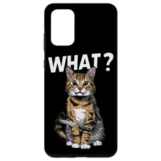 Hülle für Galaxy S20+ Halloween Katze Messer Design Witzige Tier Katzen