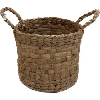 Landscape Regalkorb , Naturfarben , Naturmaterialien , 4.76 l , rund , 17 cm , Handmade in Vietnam , Griffe, handgemacht , Ordnen & Aufbewahren, Dekoboxen & Aufbewahrungsboxen, Regalboxen & Stehsammler
