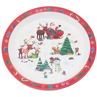 Lesser & Pavey Christmas Melamin Teller 22cm Kinder Geschirr Mehrfarbig