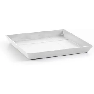 Ecopots Untersetzer Rotterdam Eckig Weiß 28 cm x 3 cm