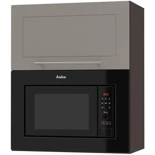 Feldmann-Wohnen Mikrowellenumbauschrank Kvantum W2Mk/60 Beige Matt / Lava Matt 60 / 32,5 / 72cm , Holz , 1 Fächer , Rechteckig , 60x72x32.5 cm , Küchen, Küchenmöbel, Küchenschränke, Geräteumbauschränke