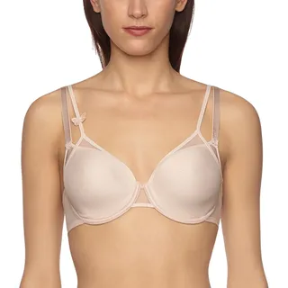 Passionata - Miss Joy Fantasy Spacer-BH - Atmungsaktiver und Leichter BH - Trendiger BH Damen - Unsichtbarer BH - Verziert mit Schmetterlingen - Doppelträger, beige, EU 75C