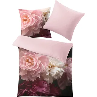 KLEINE WOLKE Rosemarie Blumen Rot 155 x 220 cm + 80 x 80 cm