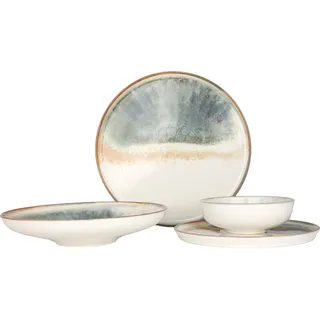 Bonna Geschirrset - Fium - 24 teilig - 6 Personen - Porzellan - Bunt