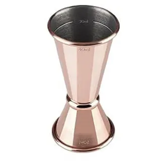 APS 93353 Barmaß, Ø 4,5 cm, Höhe 9 cm, Edelstahl, Füllmenge 20/40 ml, Kupfer-Look