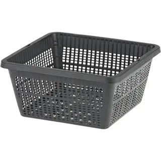 Oase Teichpflanzkorb Pflanzkorb Teichkorb 19 × 19 cm schwarz Kunststoff eckig