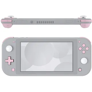 eXtremeRate Premium Tasten Kit für Switch Lite, Custom Ersatz Knöpfe ABXY/D-pad/Home/Aufnahmeknopf/Plus/Minus/L/R/ZL/ZR-Trigger Buttons, Voll-Taste Zubehör für NS Lite-Pink