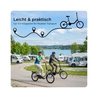 Zündapp ZF40 20 Zoll Klapprad Klappfahrrad Faltrad StVZO Faltfahrrad Erwachsene Damen Herren tiefer Einstieg - Grau
