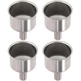 GORGECRAFT Edelstahl Trichter 5x4cm für Küche 4 Mini Metall Trichter für Ölgefäß Gewürze Flüssigkeiten und Miniaturflaschen Ätherische Öle