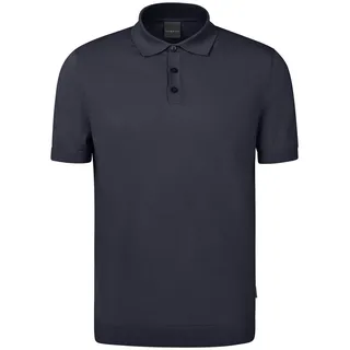 Bugatti Poloshirt mit Knopfleiste, blau