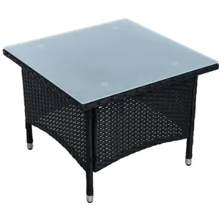 Estexo Beistelltisch 58 x 58 x 45 cm Schwarz