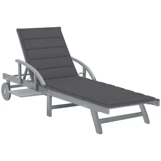 vidaXL Sonnenliege 200 x 68 x 86 cm Grau