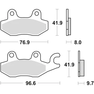TRW Bremsbelagsatz TRW MCB604
