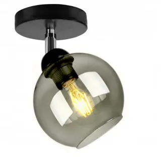 FKL DESIGN Home Deco Deckenlampe Pendellampe Hängelampe Wandlampe Tischlampe Leuchte Pendelleuchte Kugel Schwarz Grau Weiß Lampe aus Serie N100 verschiedene Varianten (N100-EG1)