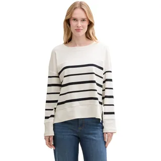 TOM TAILOR Damen Langarm-Shirt Irregular Stripe - Regular Fit S M L XL XXL 3XL