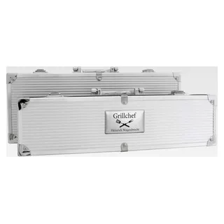 Grillkoffer BBQ mit individueller Gravur, 5-teilig