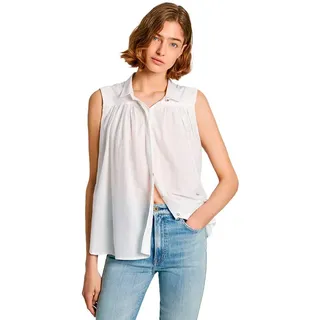 Pepe Jeans Damen Mina Hemd, White (Mousse White),