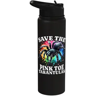 Tarantel Save The Pinkzeh Rosafuss Tarantel Stainless Steel Insulated Water Bottle