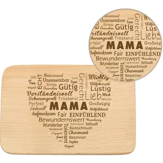 Spruchreif · Frühstücksbrettchen Mama · Brotzeitbrett mit Gravur · Geschenke für Eltern · Geschenk Mama · Muttertag