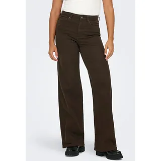 Only ONLMADISON BLUSH HW WIDE COLOR DNM NOOS", Damen, Jeans braun : Größe - M/32 Größe: M/32 - Braun