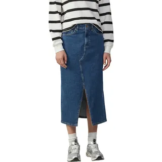 QS Wadenlanger Denimrock mit Schlitz